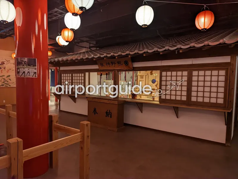 館内に再現された「熊野神社」のセット。